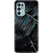Oppo Reno 6 Kılıf Silikon Desen Özel Seri Foid Green 1643