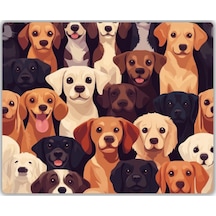 Sevimli Köpekler Baskılı Mouse Pad 22x18 Cm