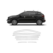 Autogp Kia Stonic Cam Çerçevesi Kenar Çıtası Krom Tamtur 2018+ 10 Parça