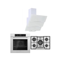 Ferre Icon Plus 75 Serisi QBL63CB-ED036-BSPR600 3lü Cam Ankastre Set