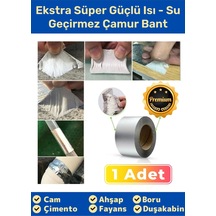 Su Geçirmez Sızdırmaz Alev Geciktirici Dayanıklı Alüminyum Sakız Çamur Bant 48mmx2mt Tamir Bandı 1