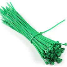 100x2,5 Yeşil Kablo Bağı Cırt Plastik Kelepçe 50 Adet