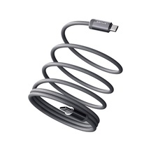 Lenyes LC527 Spiral Magnetik Type-C To Type-C 60W Hızlı Şarj Özellikli Data Ve Şarj Kablosu 1 M Gri