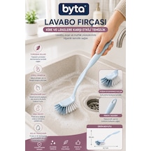 Lavabo Temizlik Fırçası Ergonomik Saplı Çok Amaçlı Evye, Lavabo Ve Mutfak Temizlik Fırçası 1 Adet Karışık Renk Gönderilir