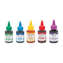 Dr Gusto 5 Li Sıvı Su Bazlı Likit Gıda Boyası 5 X 60 Gr Sarı Kırmızı Mavi Mor Yeşil