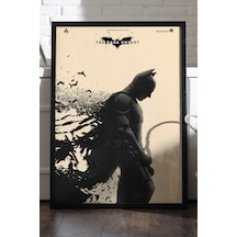 Batman Siyah Ahşap Çerçeveli Poster, Film Duvar Tablosu