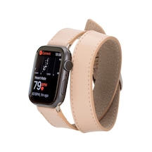 Apple Uyumlu  Watch Deri Kordon 42-44-45mm Dt Nu1