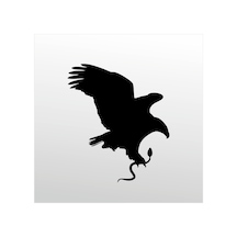Folyo Sticker Kartal Adkpquy619 70cm Uzunluk Siyah