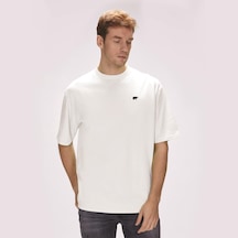 Bad Bear Damon Oversize Erkek T-shirt - Kırık Beyaz