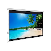 Sanper Sp-250 250X200 Motorlu Projeksiyo Perdesi 2 Ad. Kumandalı