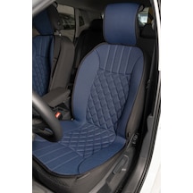 Seat Leon Style Plus Oto Koltuk Minderi Ön 2'li Set Mavi Elegance Serisi Scr
