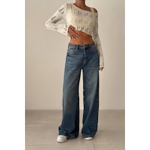 Lacarino 7718 M.r.e.w.leg Kadın Jean Pantolon Dark Blue