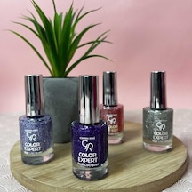 Color Expert Nail Lacquer Glitter No: 607 - Geniş Fırçalı Işıltılı Oje 10.2 Ml