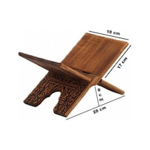 Ahşap Rahle Selçuklu Yakma Desenli - Mini - 35cm