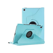 Huawei Mediapad T3 7'' İçin Kılıf 360 Rotating Stand Deri Mavi Mediapad T3 7'' İle Uyumlu Kılıf - Mavi