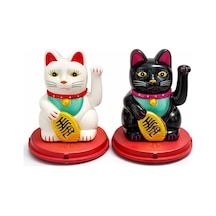 Güneş Enerjili Sallanan Şans Kedisi - Maneki Neko Alk4521 Standart
