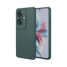 Oppo Reno 11f Kılıf First Silikon - Koyu Yeşil -