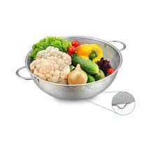 22cm Çift Kulplu Sepet Süzgeç Salata Süzgeci Meyve Süzgeci Makarna Süzgec - Paslanmaz Çelik Çift Kulplu 22cm Sep Çok Renkli