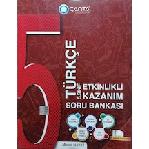 Çanta 5.Sınıf Türkçe Etkinlikli Kazanım Soru Bankası