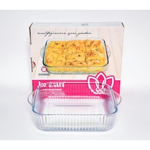 Broart Köşeli Cam Fırın Kabı