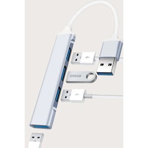 4ın1 Usb Hub Çoklayıcı Port Çoğaltıcı Aliminyum Gövde Ultra Slim Port Çoğaltıcı Portatif Hub