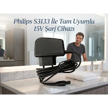 Philips S3133 İle Uyumlu 15v Şarj Cihazı Adaptörü S5000, S7000, S9000 & Oneblade Uyumlu