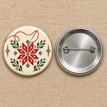 Fikart İplik İplik Hafıza Filistin 58 Mm İğneli Rozet Çok Renkli