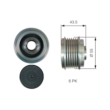 Alternatör Kasnağı - Dacia Duster, Sandero, Logan, Dokker, Lodgy - Gates-oap7219 54848292
