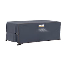 Bahçe Mobilyası Örtüsü, 300-200-90cm, Ağır Hizmet Oxford Kumaş, Su Geçirmez, Dış Mekan Veranda Gri