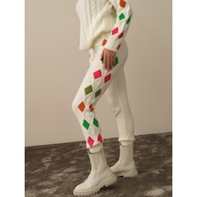 Xint Kırık Beyaz Lüks Pamuk Dokulu Oversize Pantolon 850934