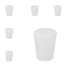 Borox Silikon Tıpa No 1 - 14x19x26mm - 5 Adet