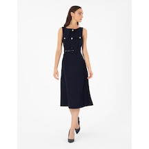 Pierre Cardin Kadın Lacivert Elbise Dokuma 50292893-vr033 Lacivert