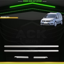 Volkswagen Caddy 2015+ Araca Özel Krom Cam Alt Çıtası A+