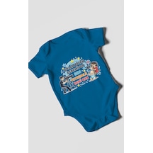 Morivokids Teyzeye Özel Kısa Kollu Bebek Body %100 Pamuk Zbn90-kk Koyu Mavi