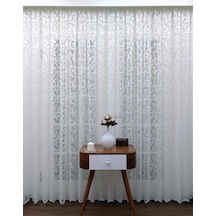 Evdepo Home Kırık Beyaz Ekstraforlu Pilesiz Tül Perde 80 X 260 Cm Çok Renkli