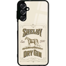Samsung Uyumlu M34 Peaky Blinders Shelby Dry Gin Tasarımlı Glossy Telefon Kılıfı Siyah