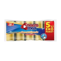 Macromax Klasik Yeşil Oluklu Sünger 5'li 7'li Avantaj Paketi Mıchu 98794065