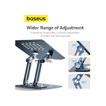 Baseus Ayarlanabilir Dizüstü Bilgisayar Standı, 360 Derece Dönebilen Ayarlanabilir Dizüstü Bilgisayar Standı Üç Katlı Versiyon Macbook Uyumlu Air Pro, Dell Xps, Hp Vb. İçin Ergonomik Katlanabilir Stand