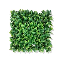 Cihan Çiçekçilik Yapay Portakal Yaprağı Bitki Duvar Kaplama 50x50 Cm Yeşil Beyaz- Yeşil