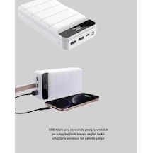 Flzdgnkr Çoklu Cihaz Uyumlu Led Ekranlı 50000 Mah Powerbank siyah