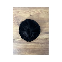 Düz Renk Peluş Lastik Toka Siyah - 790144688 Siyah
