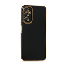 Samsung Uyumlu Galaxy A05s Uyumlu Kılıf Volet Silikon - Siyah