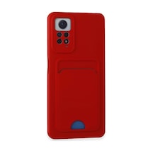 Xiaomi Redmi Note 11 Pro Kılıf Kelvin Kartvizitli Silikon - Kırmızı Diğer