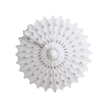 Eventpartystore Yelpaze Kağıt Süs Beyaz 40Cm