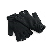 Ahsem Scarf Parmaksız Kesik Yarım Parmak Eldiven Unisex Siyah