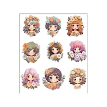 Sevimli Kızlar Sticker Set -1