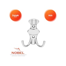 Çi Zgi Li Askı, Metal Vestiyer Askısı, 37 Gr, Dolap Ve Duvar Askılığı, Krom Vidalı