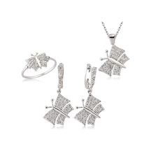 Gümüş Kelebek Bayan Set Set37001001 Gümüş