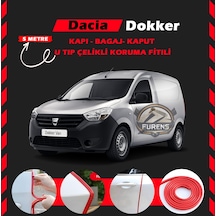 Dacia Dokker Oto Araç Kapı Koruma Fitili 5metre Parlak Kırmızı Renk