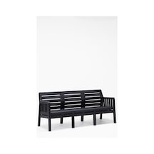 Lara 3'lü Koltuk Mindersiz Balkon&teras Bahçe Koltuk / Antrasit